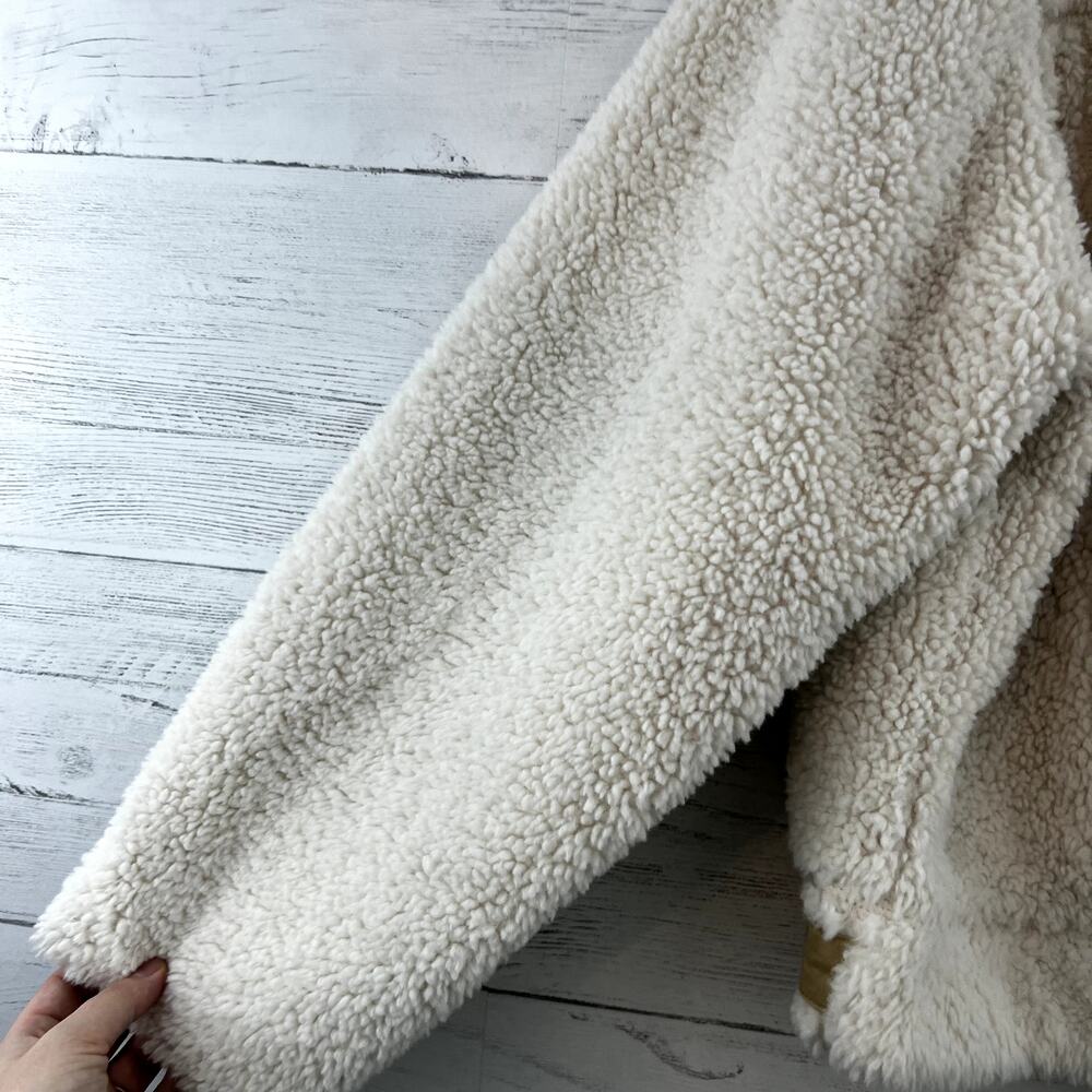 Universal Thread NWT Cream Sherpa Chunky Full Snap Jacket Size XL - Picture 6 of 8